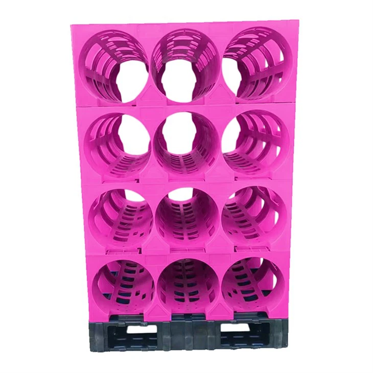 Rack de garrafa de água plástica empilhável